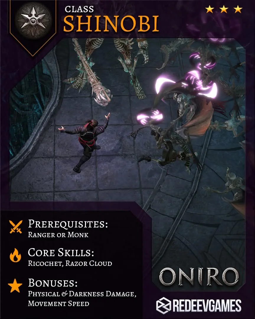 Redeev Games veröffentlicht Oniro ARPG, jetzt verfügbar für iOS und Android