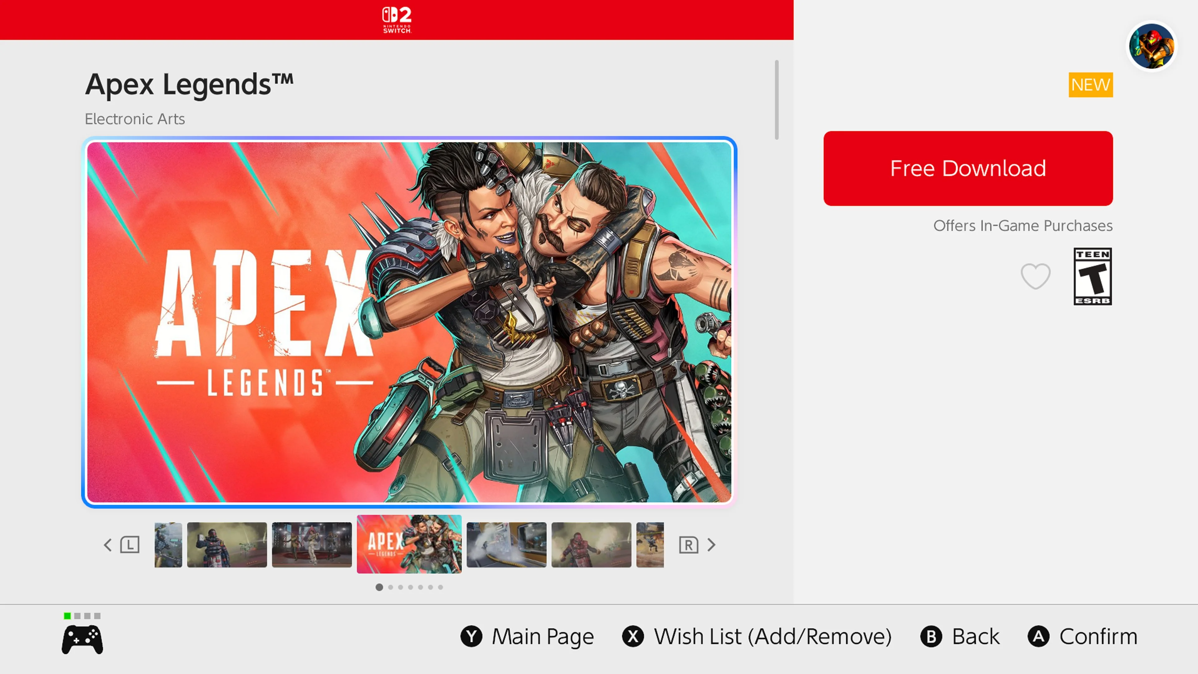 Apex Legends Now Available on Nintendo Switch 2