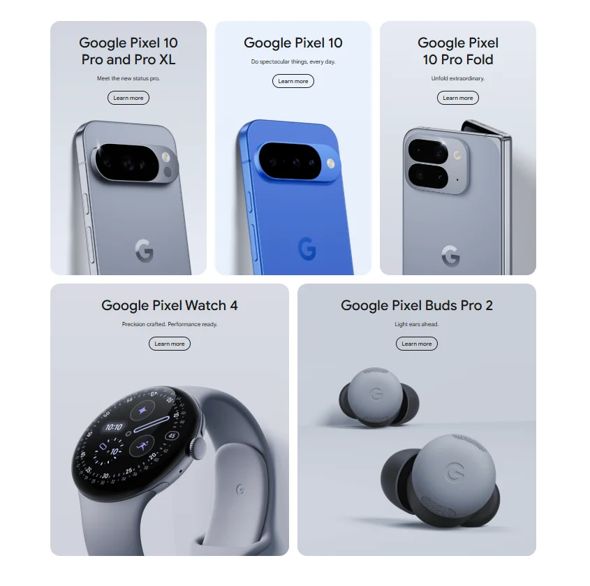 Google Pixel 10 Series Officially Launched, Featuring Gemini AI Intelligence and Latest Foldable Model