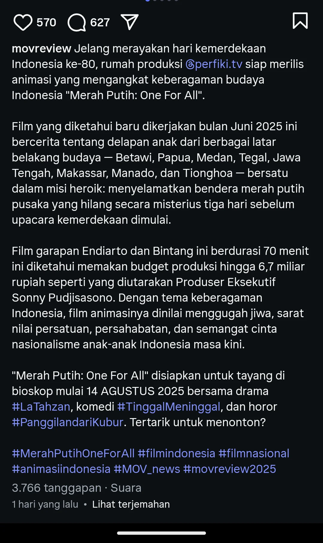 When a Nationalistic Film Ends Up as a Meme: The Controversy of Merah Putih One For All