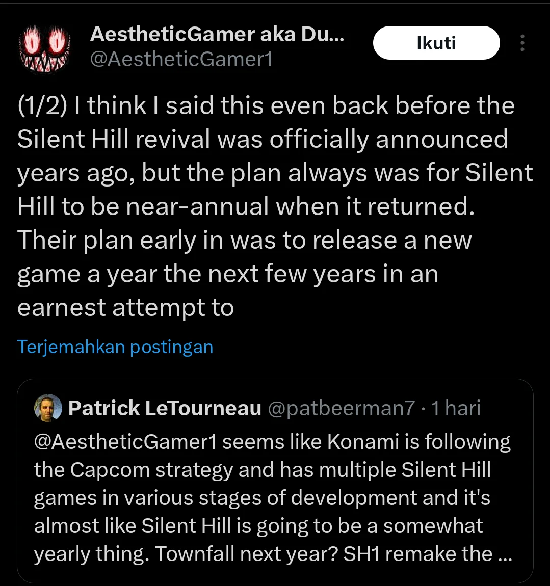Konami Wants a New Silent Hill Game Every Year