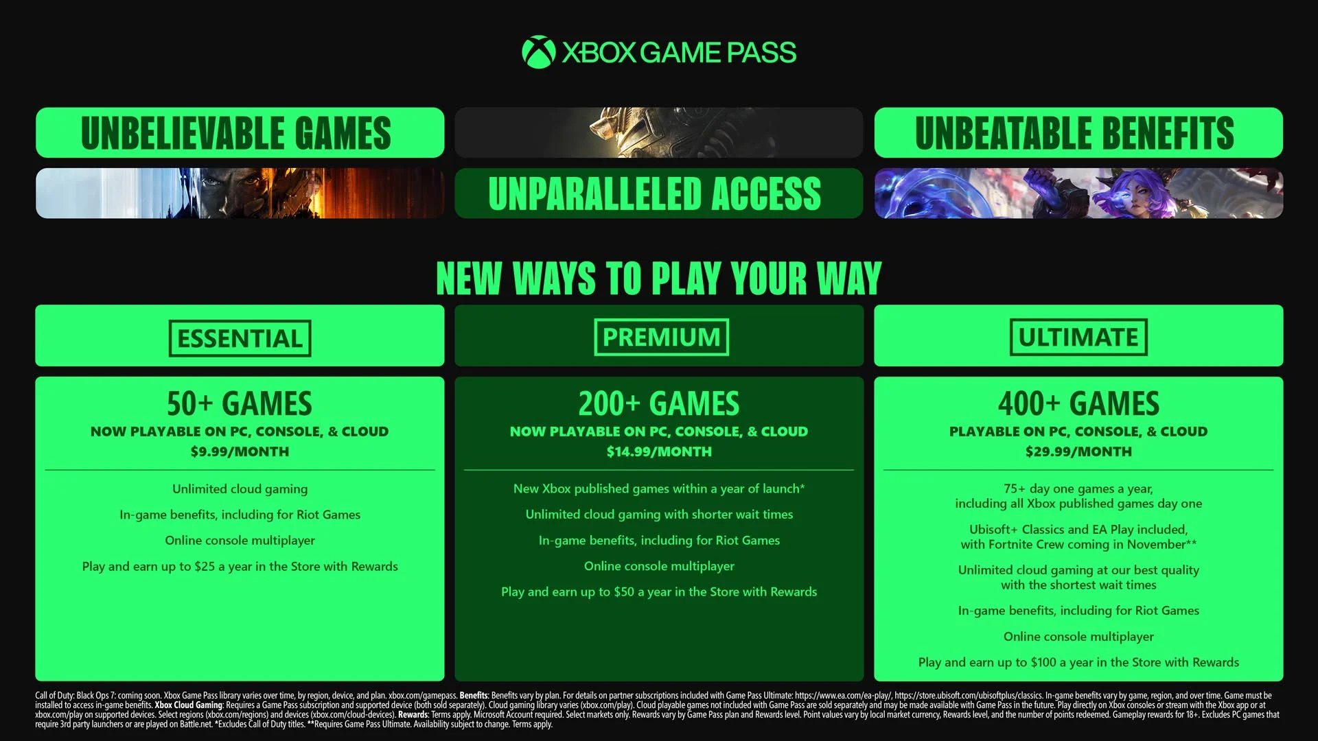 Xbox Game Pass 2025 Update: Prices & Features of Essential, Premium, and Ultimate Packages
