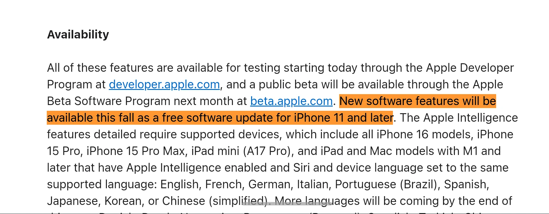 iPhone Models That Do Not Support iOS 26