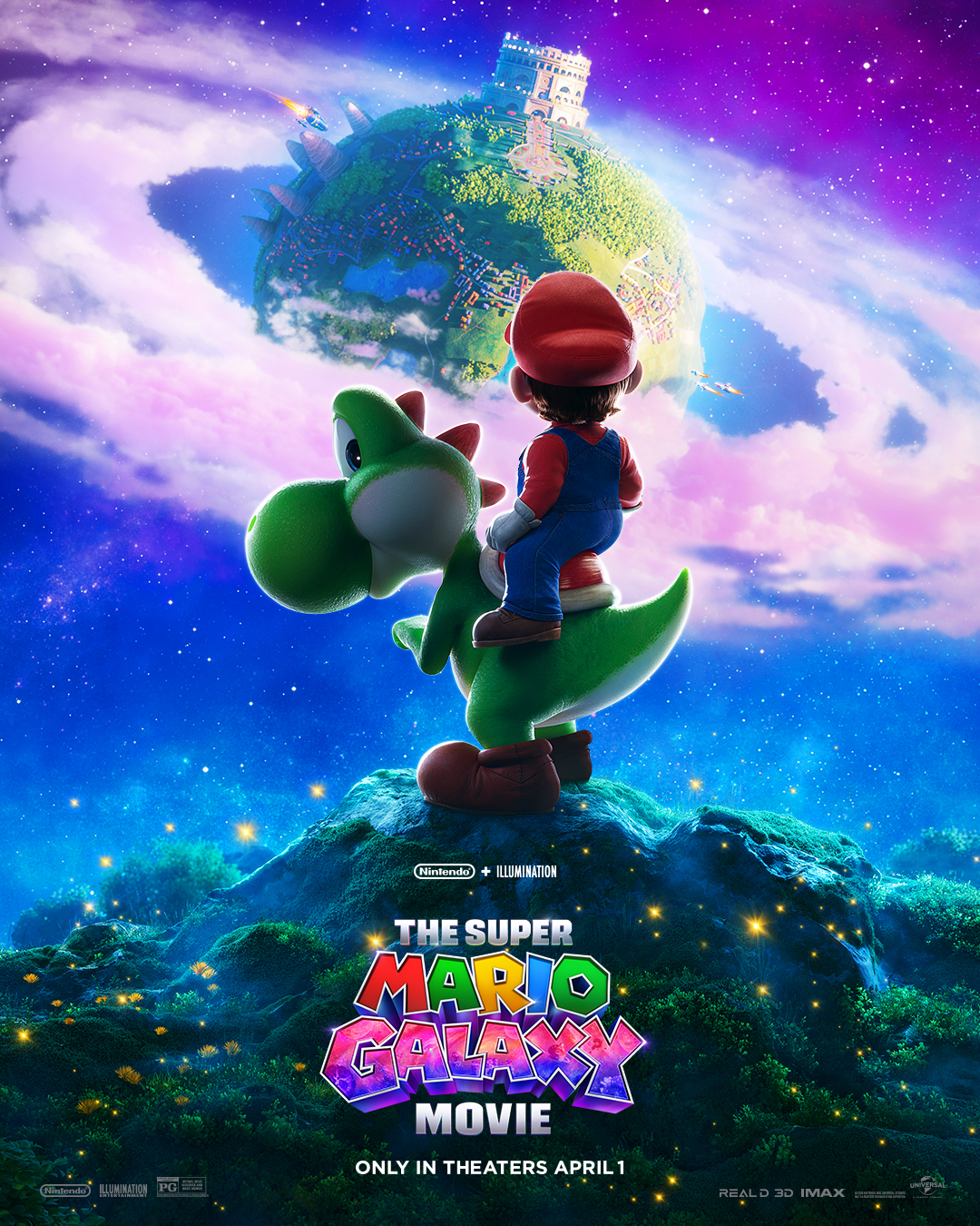The Super Mario Galaxy Movie est prévu pour le 1er et le 24 avril 2026 et est la suite directe de The Super Mario Bros.