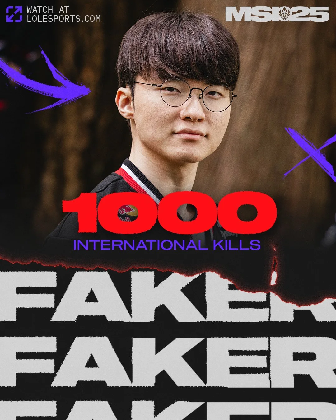 Fakerは国際戦で1000キルという輝かしい記録を更新しました。