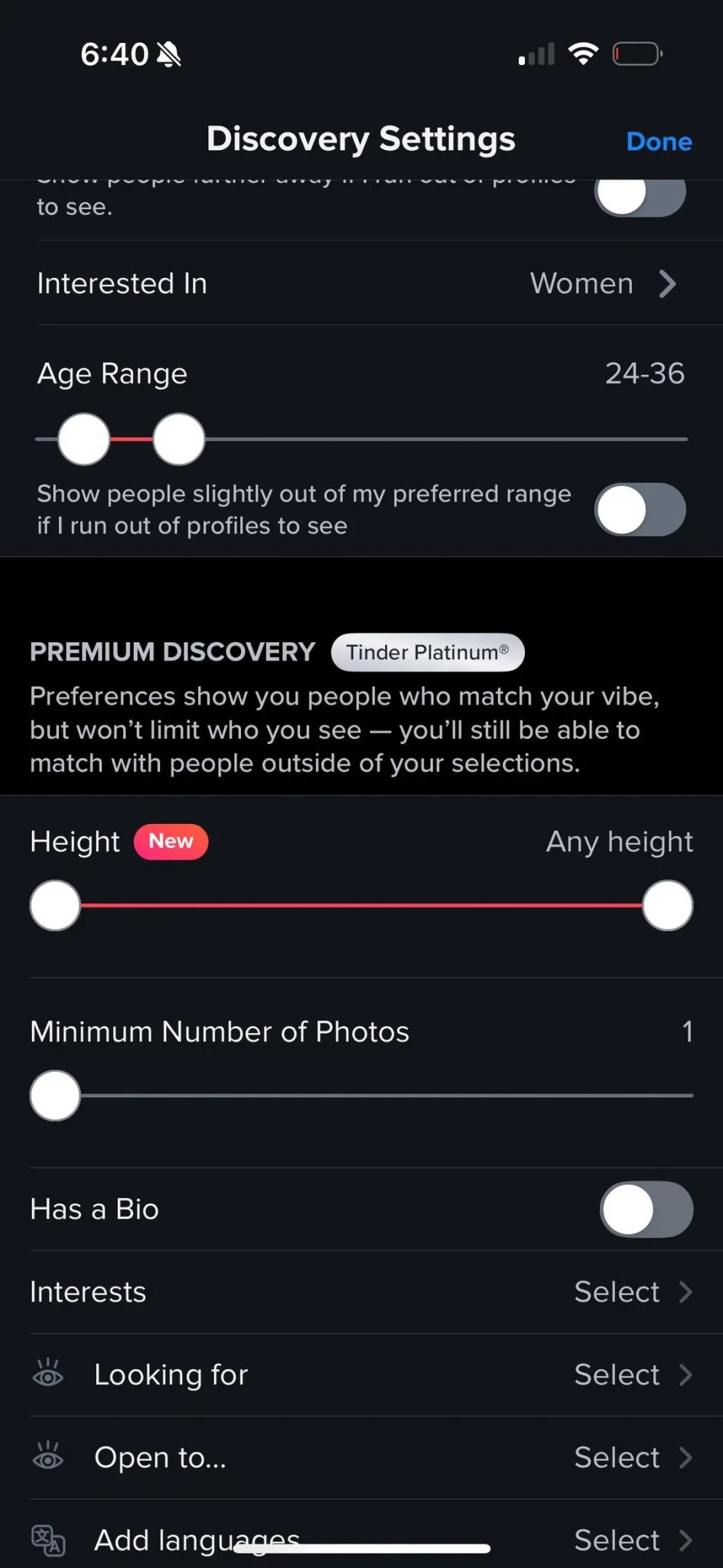 Tinderは身長で候補者を絞り込む機能を導入