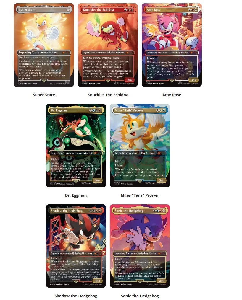 Kolaborasi Eksklusif Magic: The Gathering Secret Lair x Sonic The Hedgehog