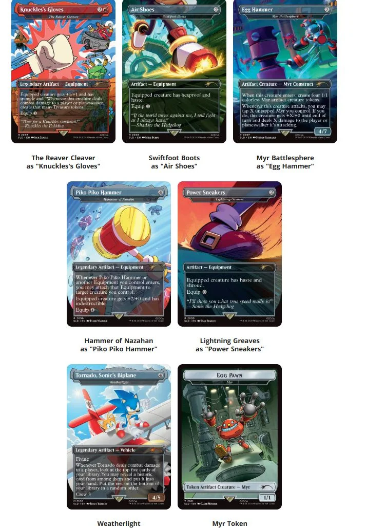 Kolaborasi Eksklusif Magic: The Gathering Secret Lair x Sonic The Hedgehog