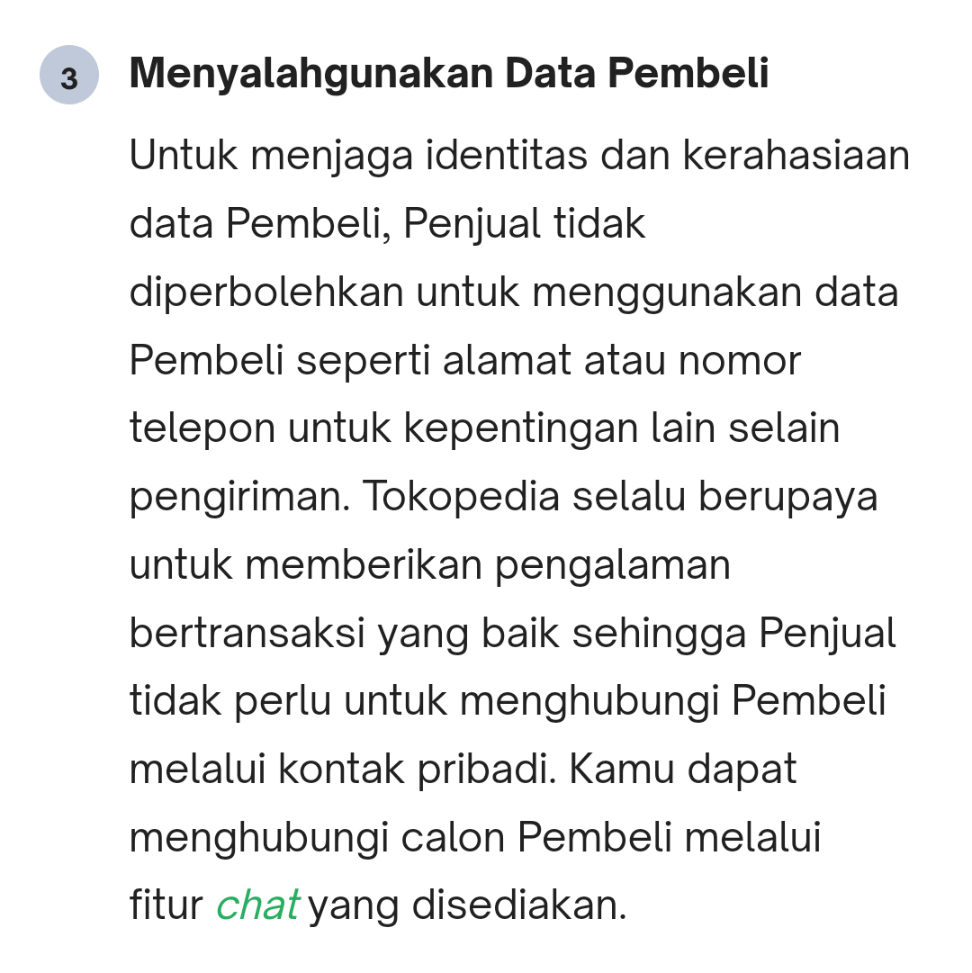 Menyalahgunakan Data Pembeli