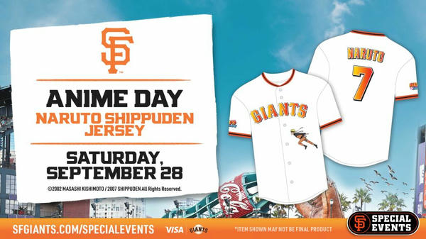 MLB San Francisco Giants Menyelenggarakan "Anime Day" dengan Kolaborasi Naruto Shippuden