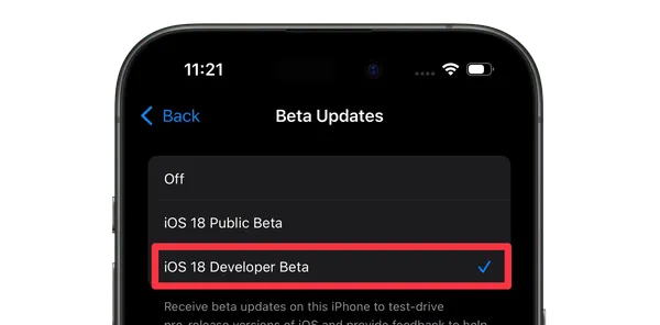 Comment installer iOS 18.2 Developer Beta ?