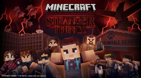 MinecraftがStranger ThingsのDLCをリリース