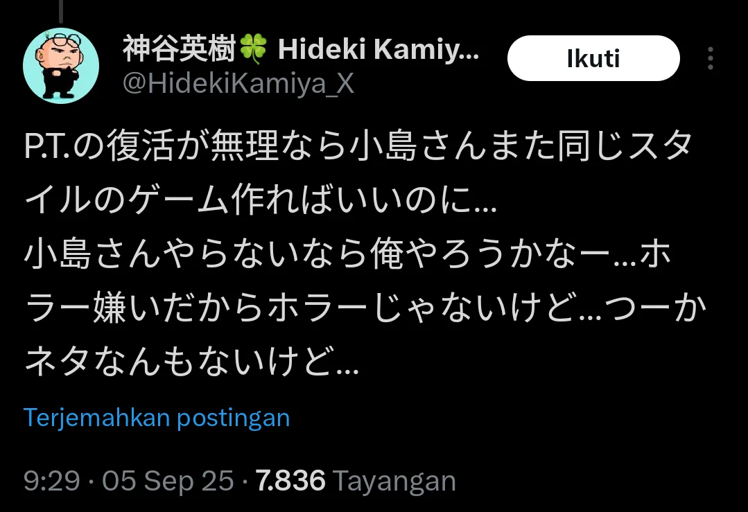 《惡靈古堡2》導演希望小島秀夫能創作類似P.T.的新恐怖遊戲